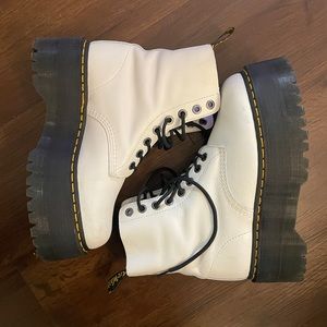 Dr. Martens Women’s 1460 Pascal Max Combat Boots White